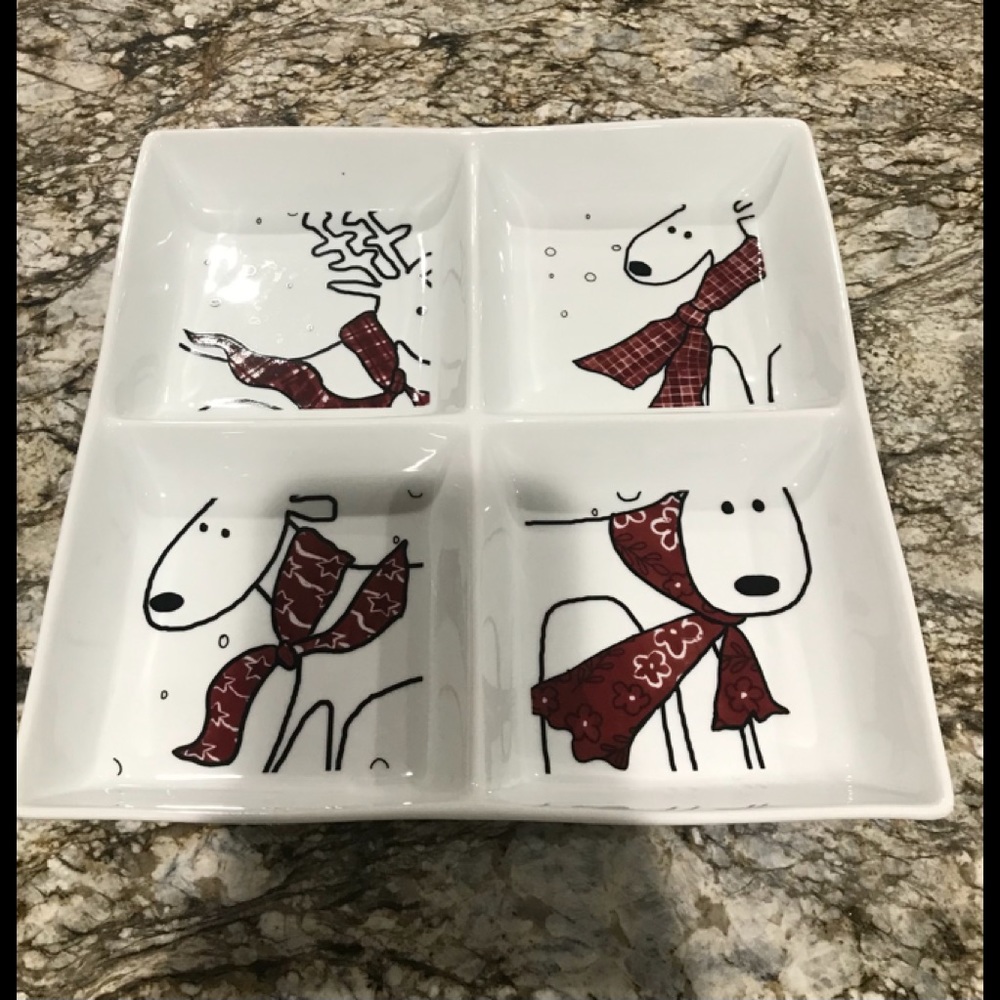 Oh Deer Exclusively for Dillards by BIA Square White Porcelain Set